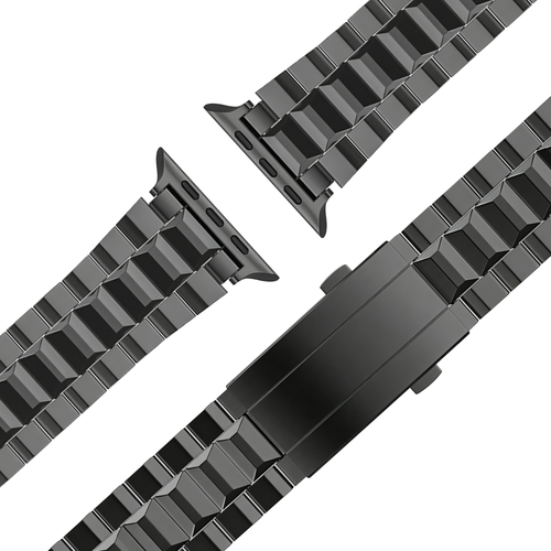 Bandz Apple Watch Titanarmband 'Deluxe' (Schwarz)