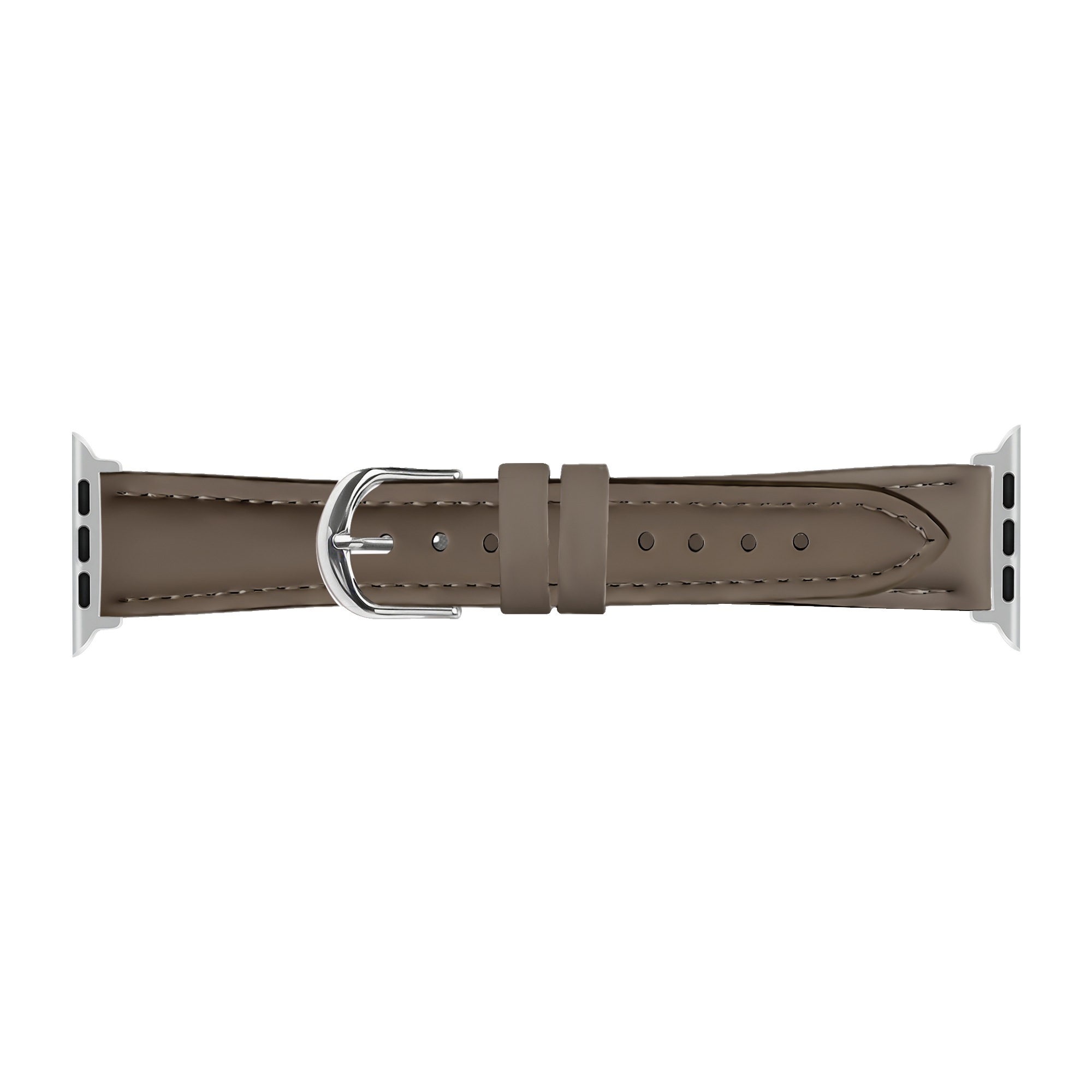 Apple Watch Slimfit Lederarmband (Dunkel Braun)