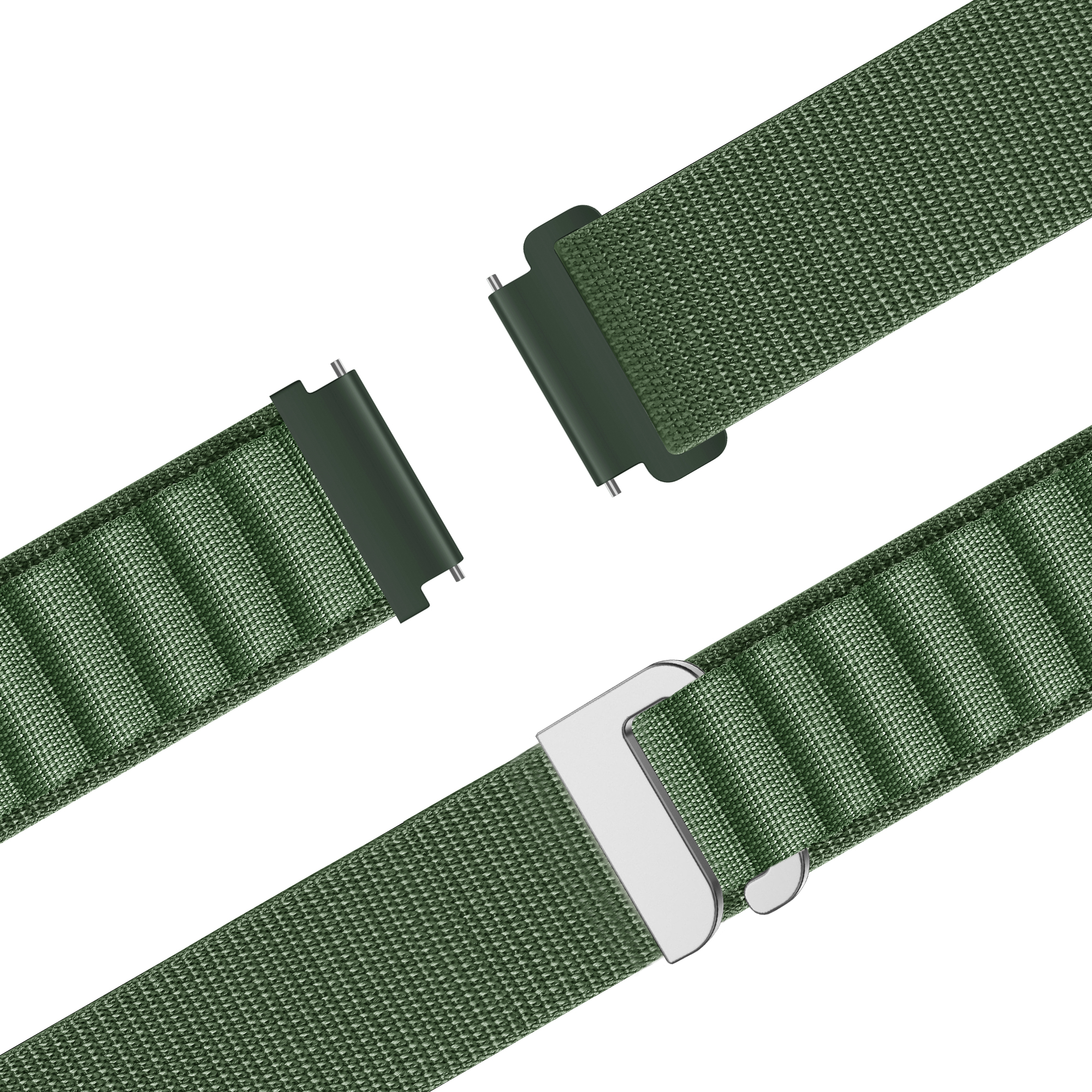 Bandz Garmin Vivoactive 4 Alpine Nylonarmband (Grün)