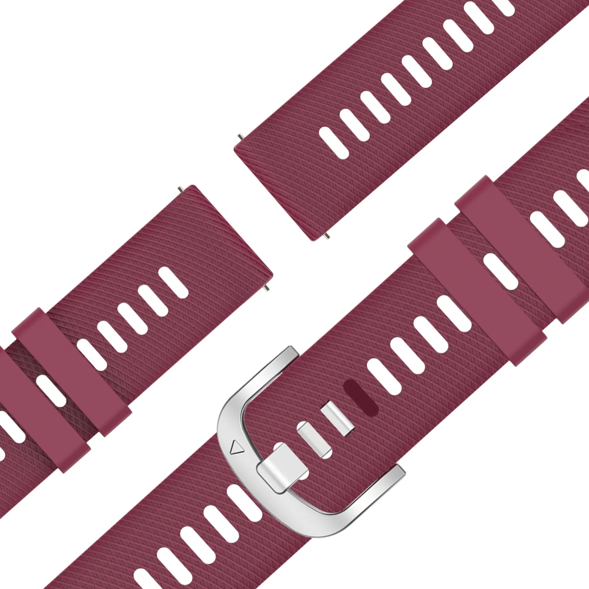 Bandz Garmin Venu 4 - 41mm Silikonarmband 'Deluxe' (Weinrot)