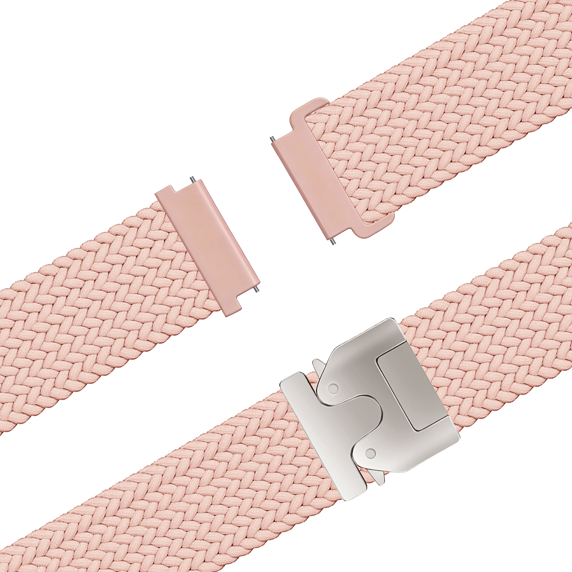 Bandz Garmin Vivoactive 4s Geflochtenes Armband 'Parachute' (Rosa)