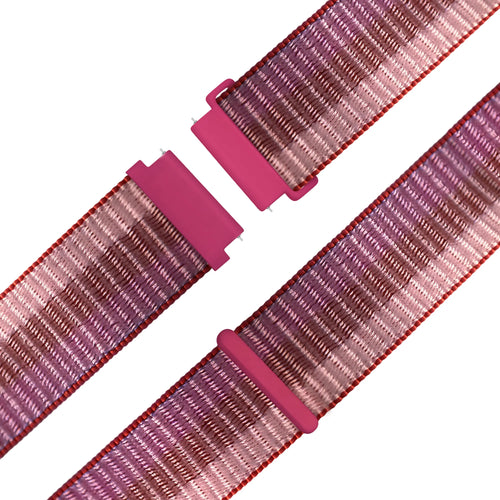 Bandz Garmin Forerunner 265s Nylon Loop Armband (Berry)