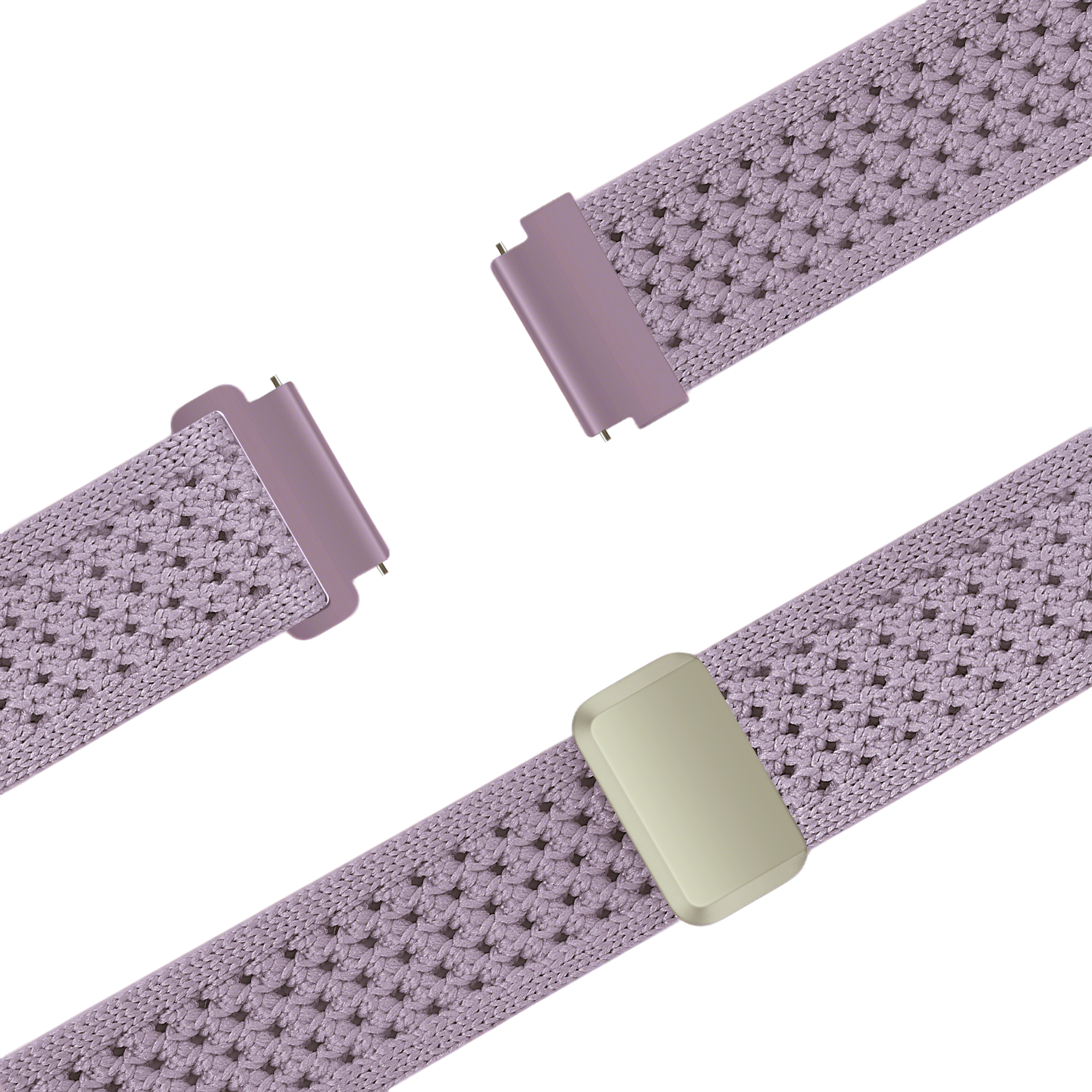 Bandz Withings Steel HR Sport Vintage Nylon Strap (Light Purple)