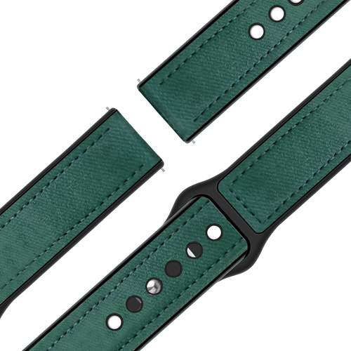 Bandz Garmin D2 Air X15 Lederarmband 'Hybrid' (Grün)