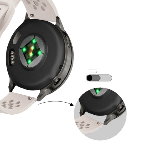 Bandz Garmin Forerunner 245 Silicone Strap 'Air' (Starlight)