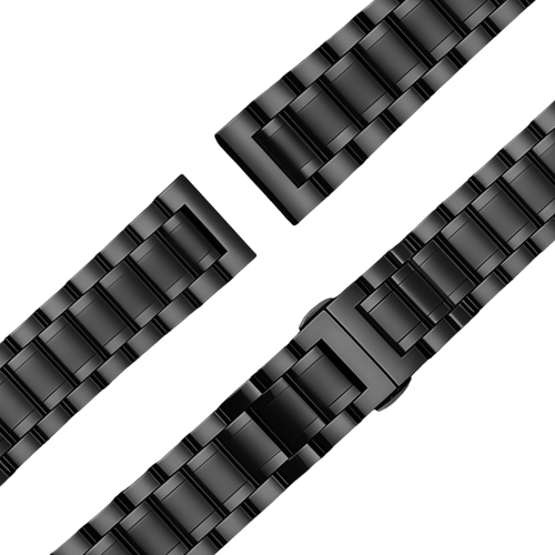 Bandz Garmin Vivomove Style Steel Link Strap 'Deluxe' (Black)
