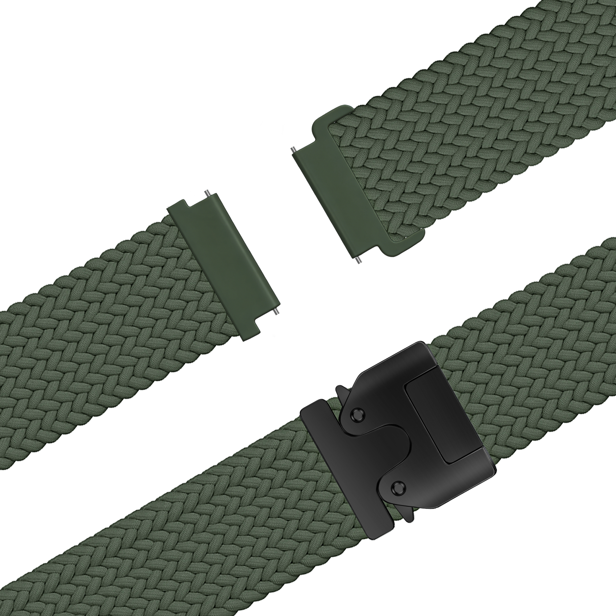 Bandz Garmin Venu 2s Geflochtenes Armband 'Parachute' (Grün)