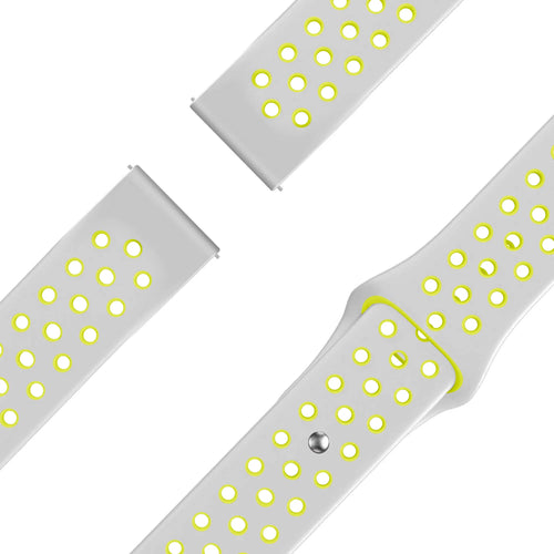 Bandz Garmin Forerunner 265 Sport Strap 'Deluxe' (Grey/Yellow)