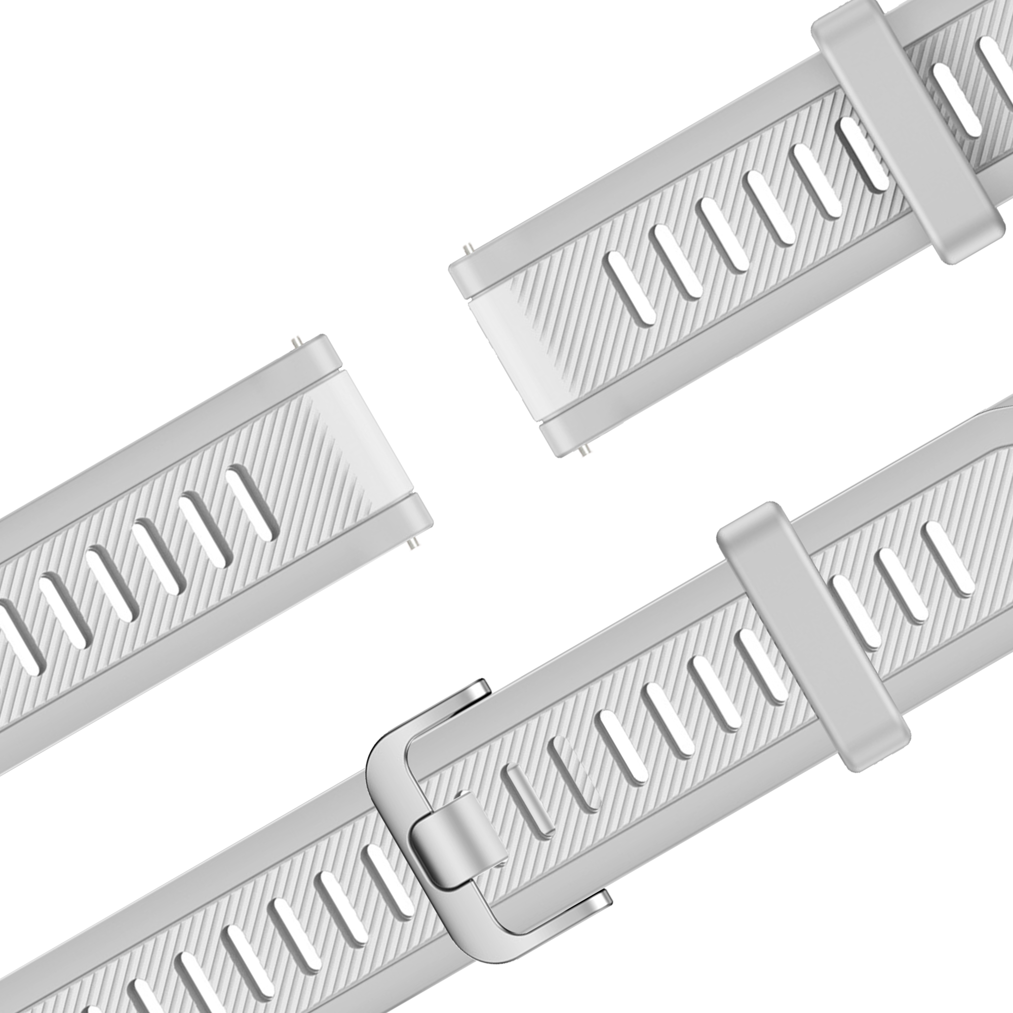 Bandz Garmin Vivoactive 3 Dual Buckled Sport Strap (Grey)