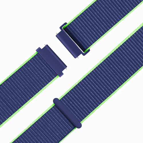 Bandz Garmin Venu 4 - 45mm Nylon Loop Strap (Blue/Lime)