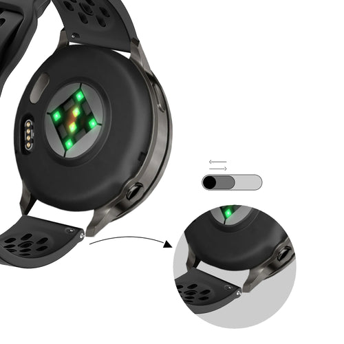 Bandz Garmin Forerunner 245 Silicone Strap 'Air' (Black)