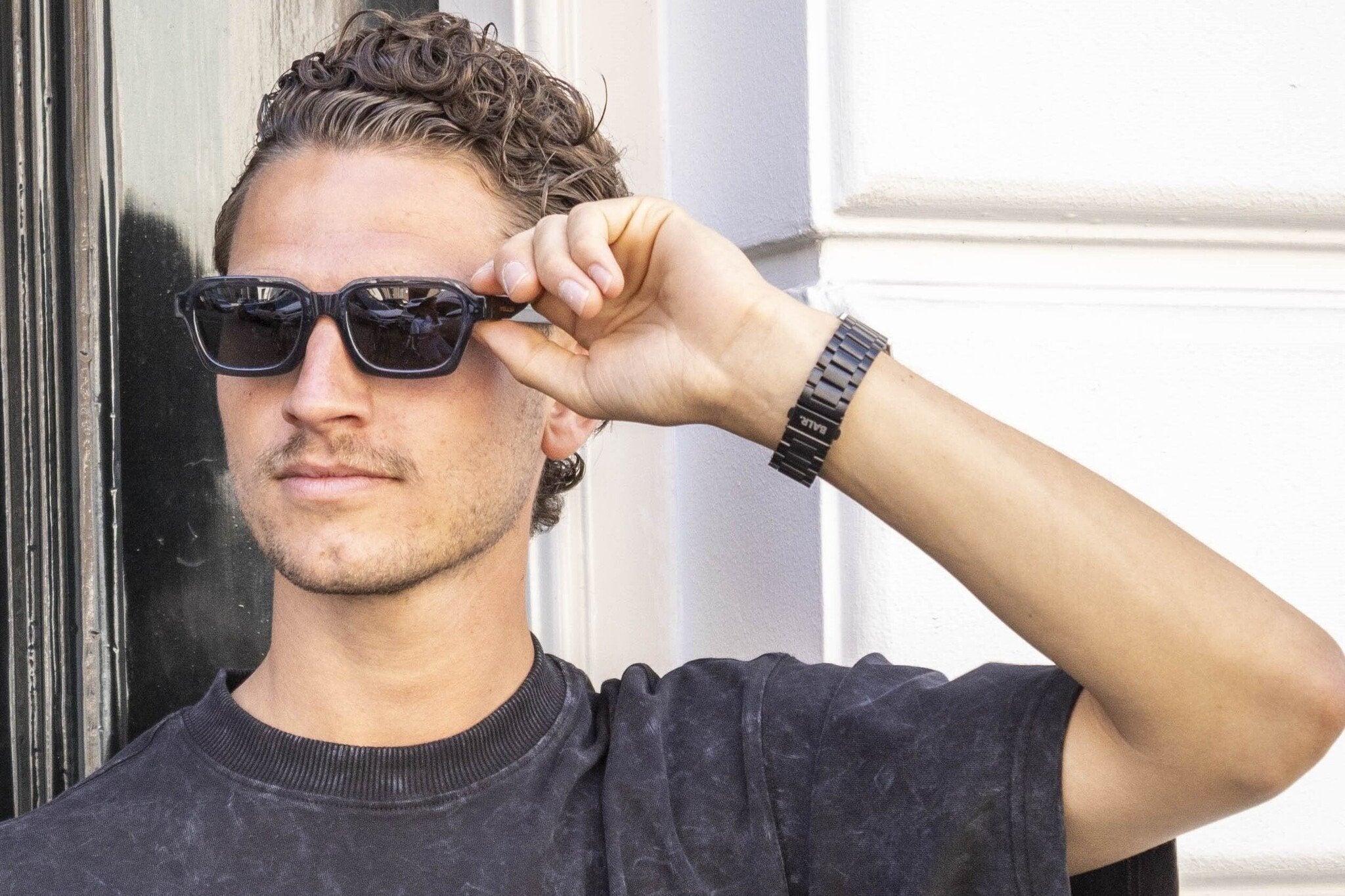 BALR Samsung Galaxy Watch 6 40mm Steel Link Strap (Black)