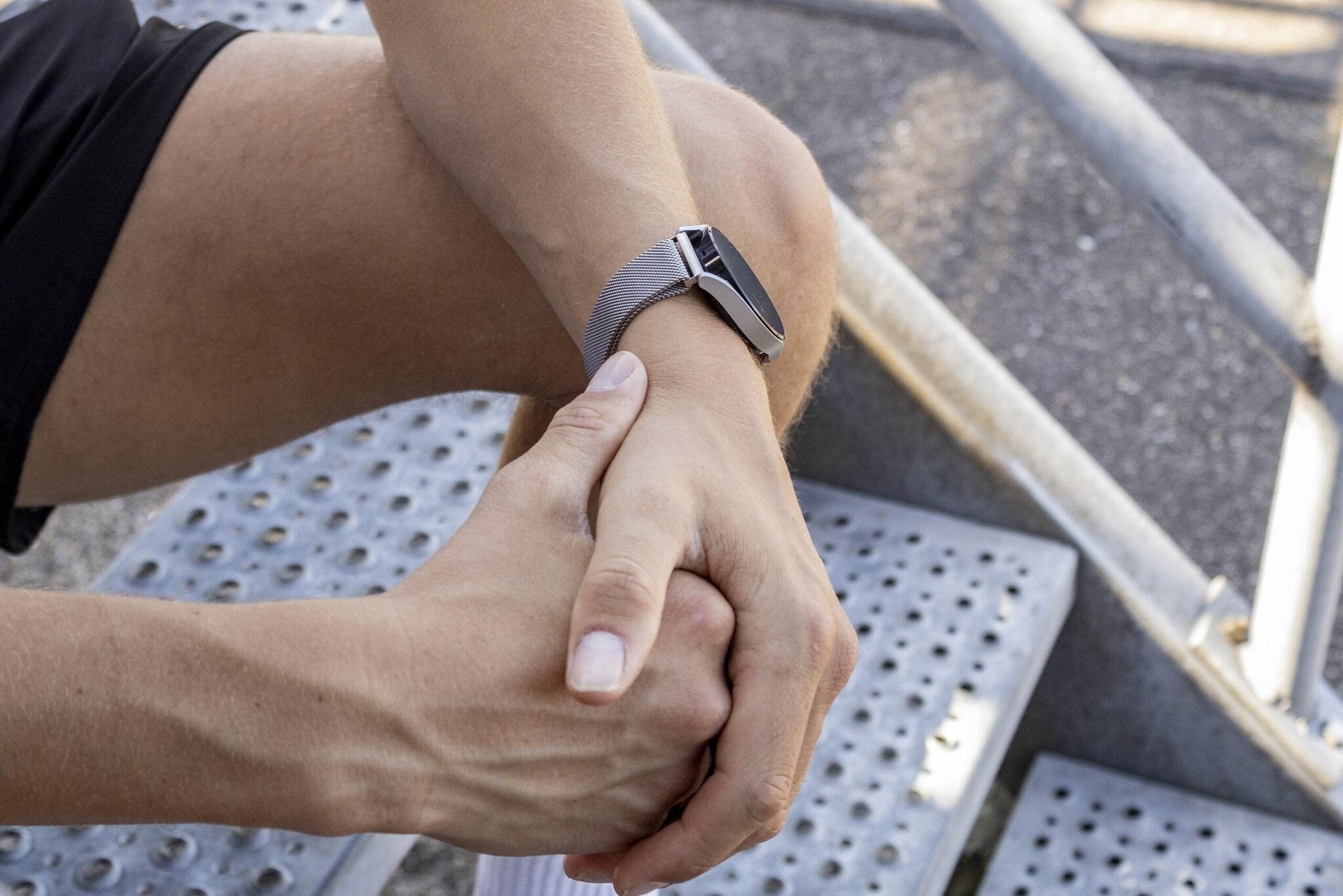 BALR Amazfit Bip U (Pro) Milanese Strap (Silver)