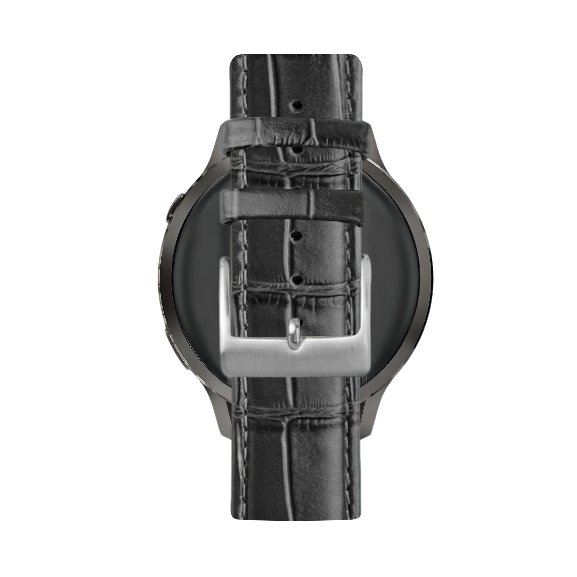 Bandz Garmin Approach J1 Gebürstetes Lederarmband Krokodil (Schwarz)
