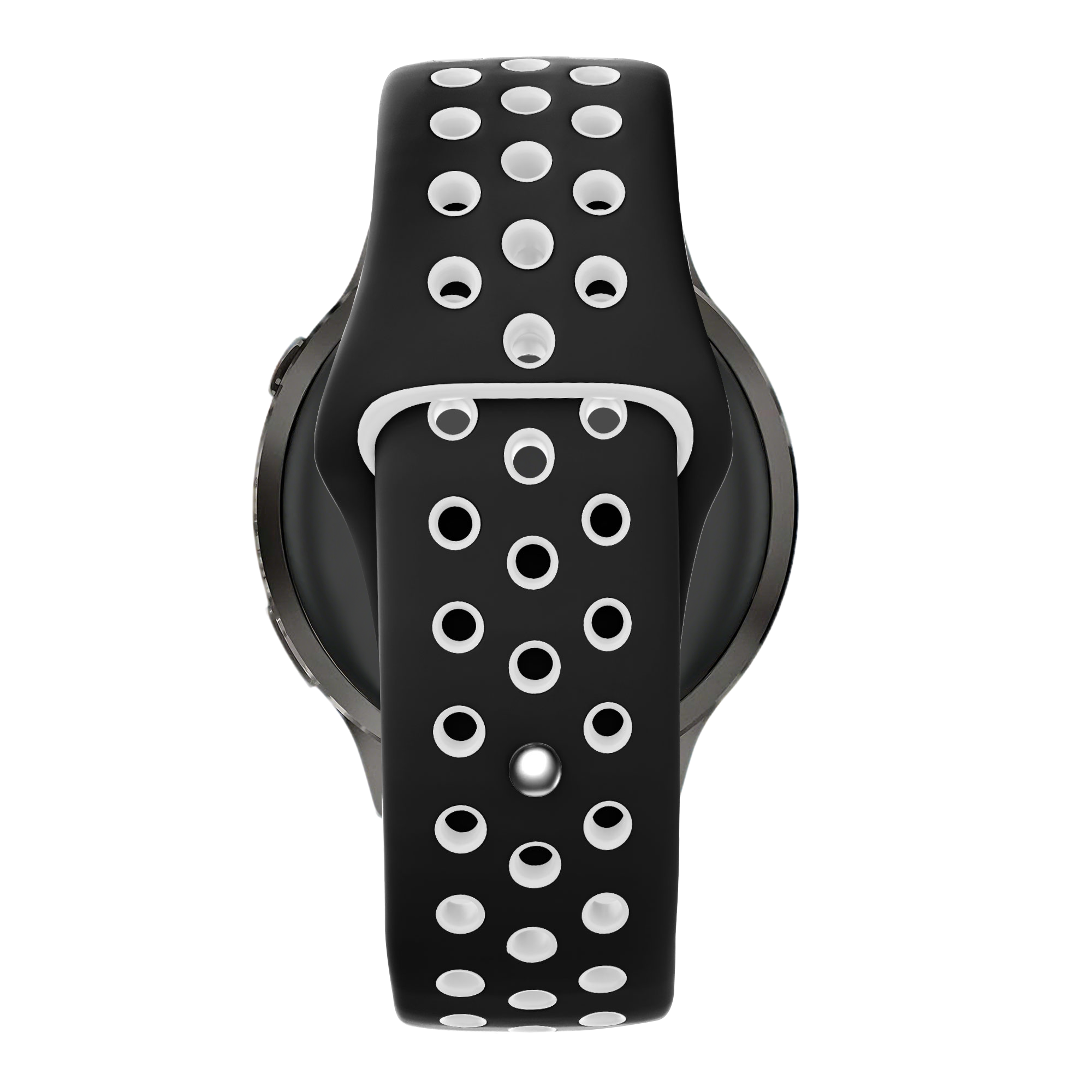 Bandz Garmin Forerunner 570 - 47mm Sport Strap 'Deluxe' (Black/White)