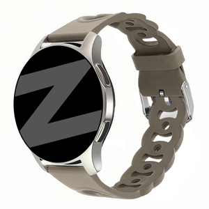 Bandz Samsung Galaxy Watch 6 Classic - 47mm Silikonarmband 'Chains' (Beige-Braun)