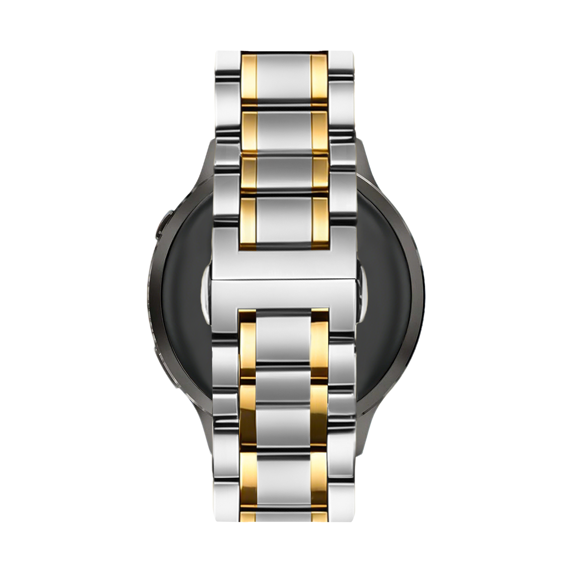 Bandz Garmin Forerunner 645 Stahl Gliederarmband 'Deluxe' (Silber/Gold)