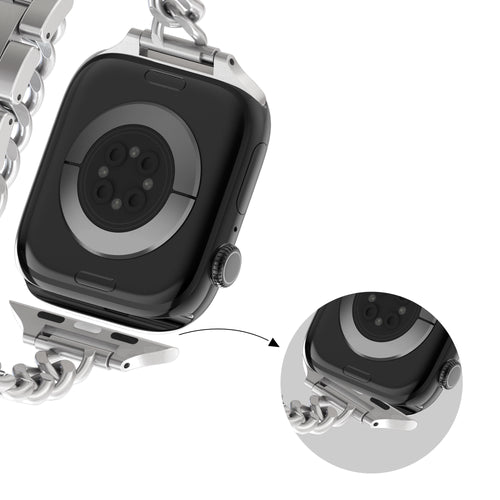 Bandz Apple Watch Steel Strap 'Double Tour' (Starlight)