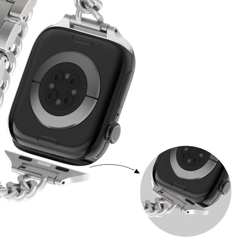 Bandz Apple Watch Steel Strap 'Double Tour' (Starlight)