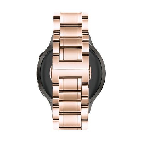 Bandz Garmin Venu Steel Link Strap 'Deluxe' (Rose Gold)
