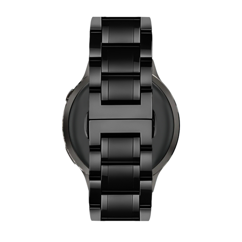 Bandz Garmin Vivomove Style Steel Link Strap 'Deluxe' (Black)