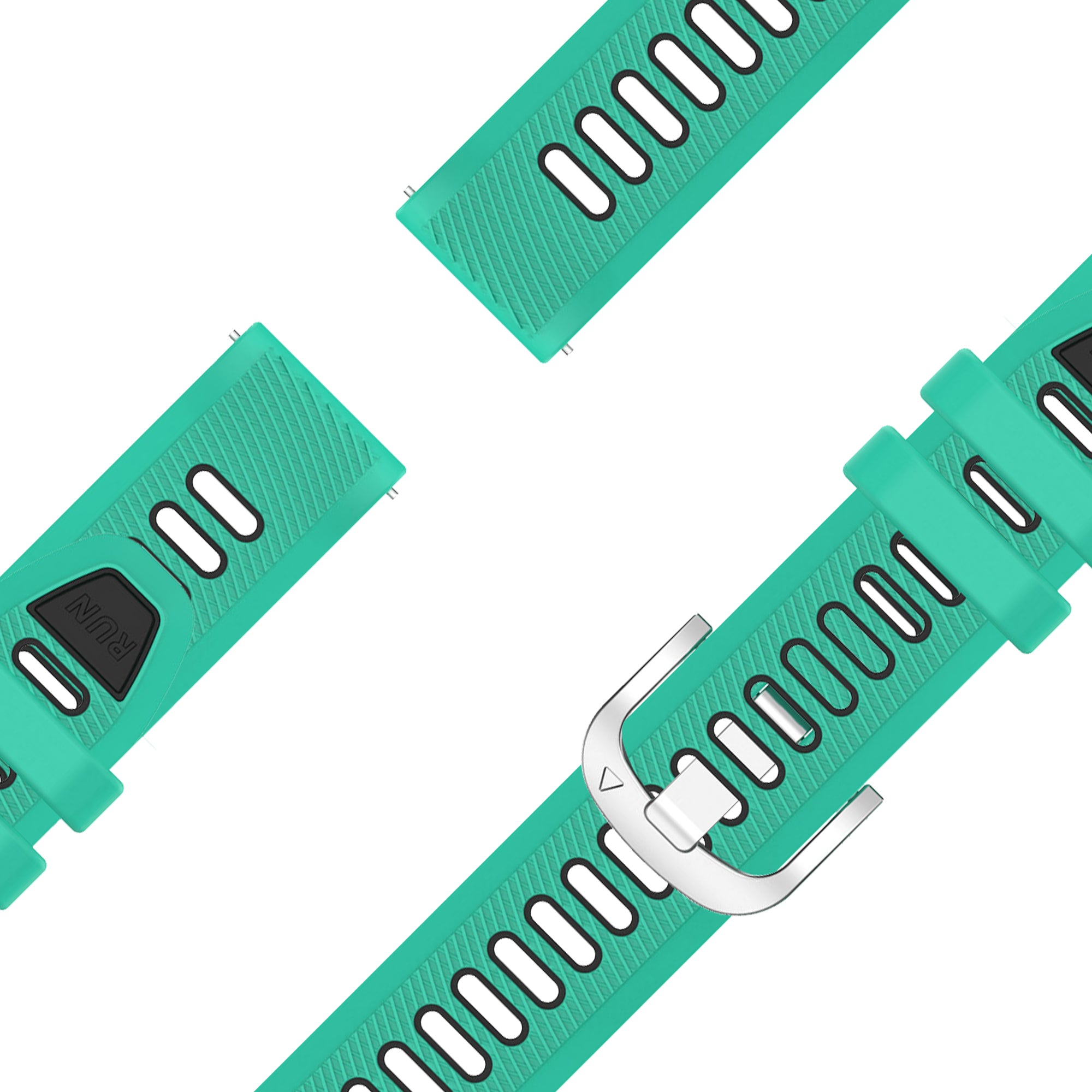 Bandz Garmin Venu 2s Sport Strap with Buckle (Aqua/Black)