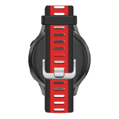 Bandz Garmin Vivoactive 3 Dual Buckled Sport Strap (Black/Red)