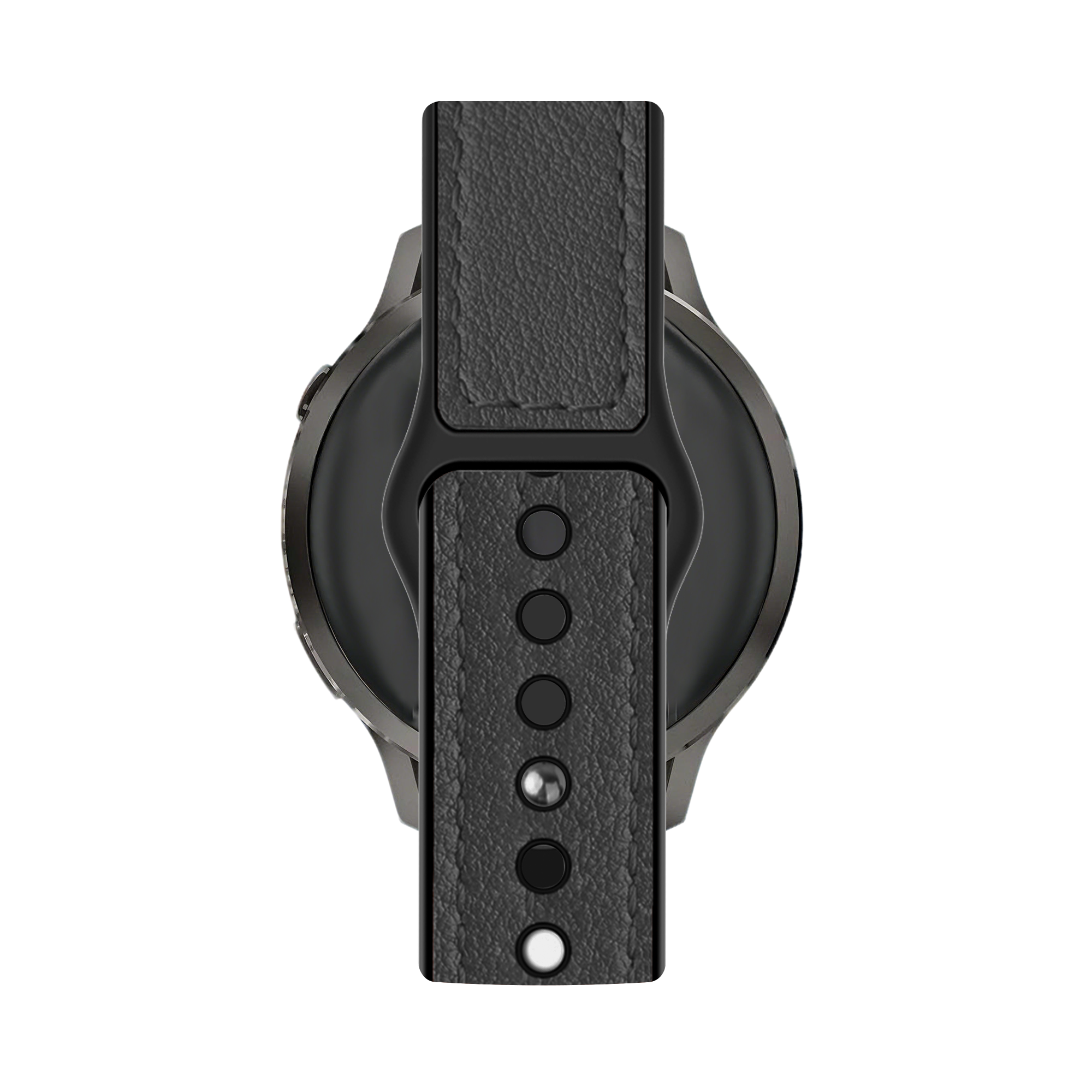 Bandz Garmin Vivomove Style Leather Strap 'Hybrid' (Black)