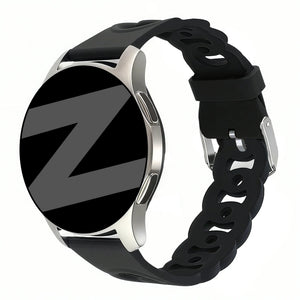 Bandz Actyve Smartwatch 20mm Silicone Strap 'Chains' (Black)