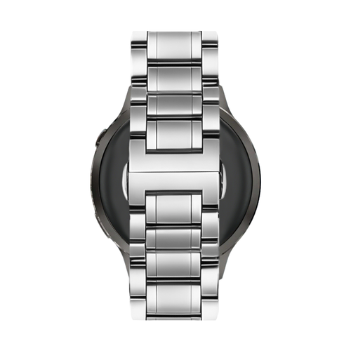 Bandz Garmin Vivomove Trend Steel Link Strap 'Deluxe' (Silver)