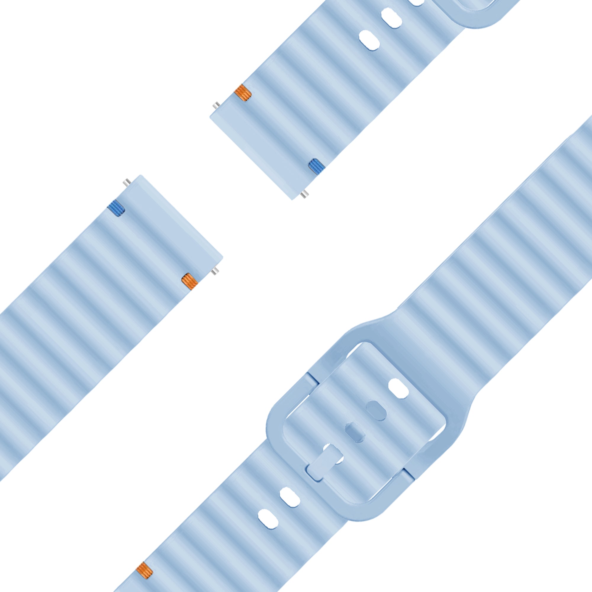 Bandz Garmin Forerunner 265s Silicone Strap 'Wave' (Light Blue)