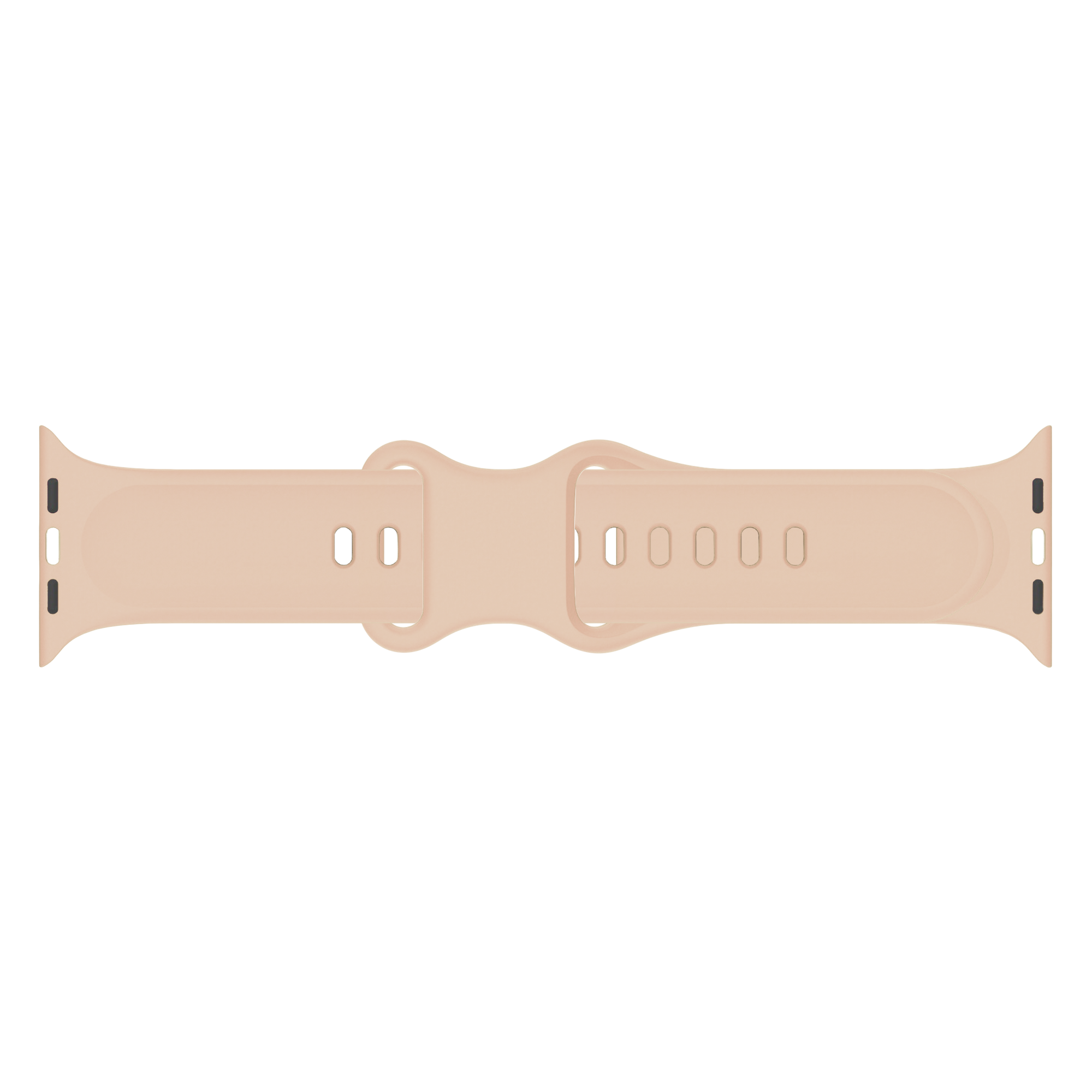 Apple Watch Flower Silikonarmband (Beige/Braun)