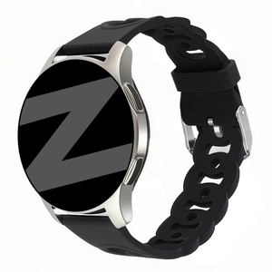 Bandz Amazfit Active Silikonarmband 'Chains' (Schwarz)
