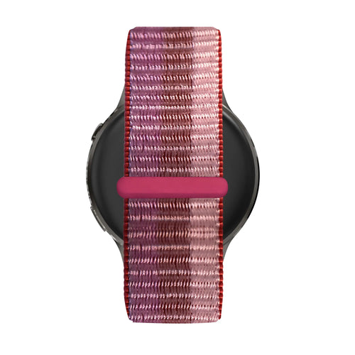 Bandz Garmin Forerunner 265s Nylon Loop Armband (Berry)