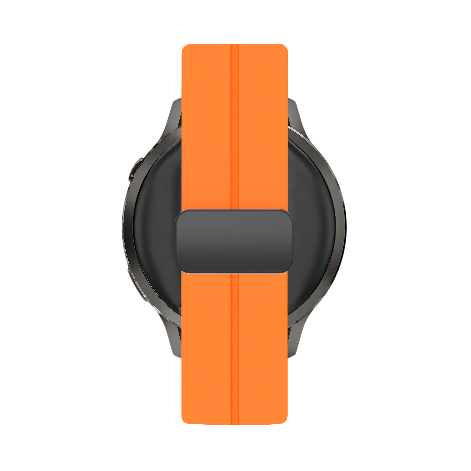 Bandz Garmin Venu 2 Silicone Strap with D-Buckle (Orange)