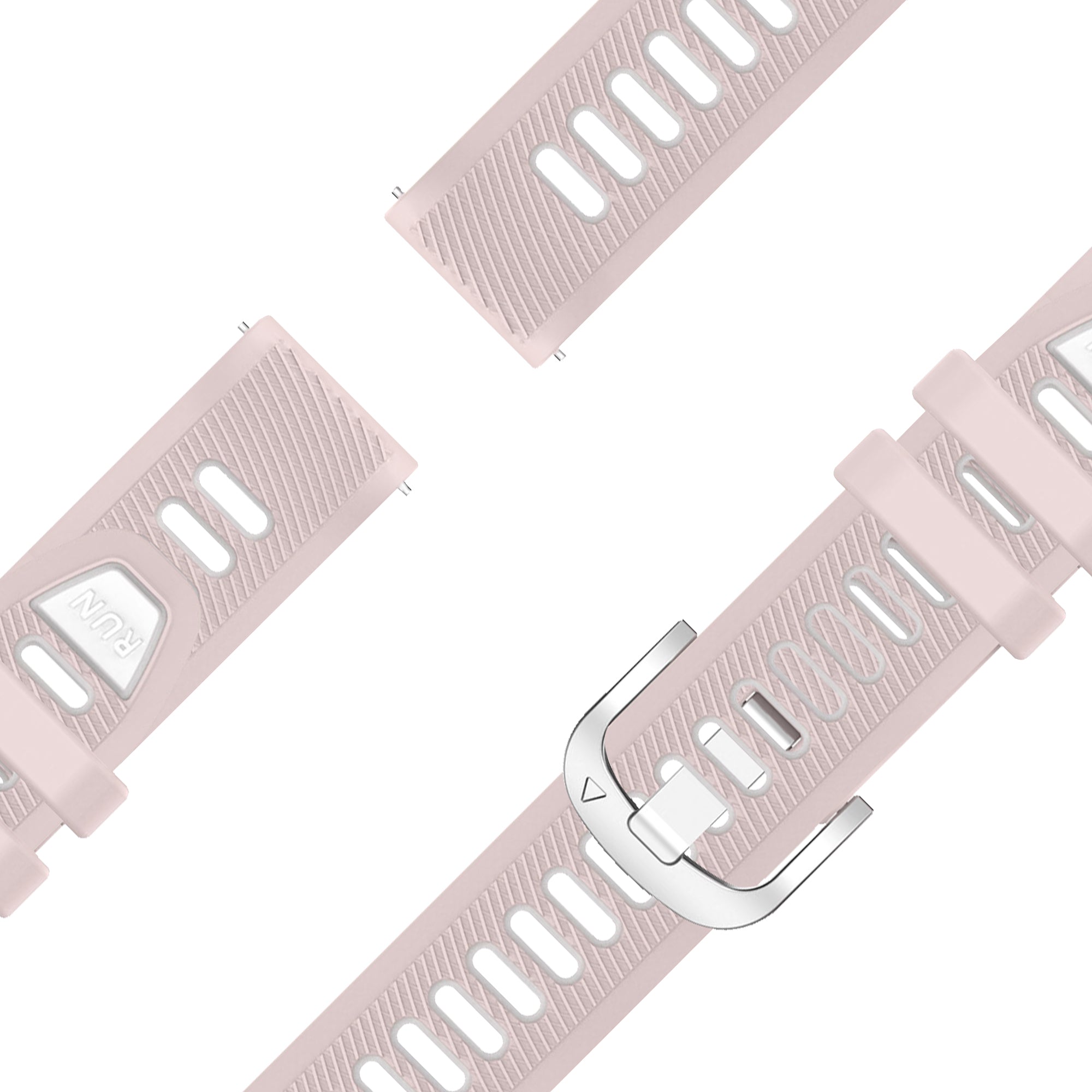 Bandz Garmin Venu 4 - 41mm Sportarmband mit Schnalle (Rosa/Weiß)
