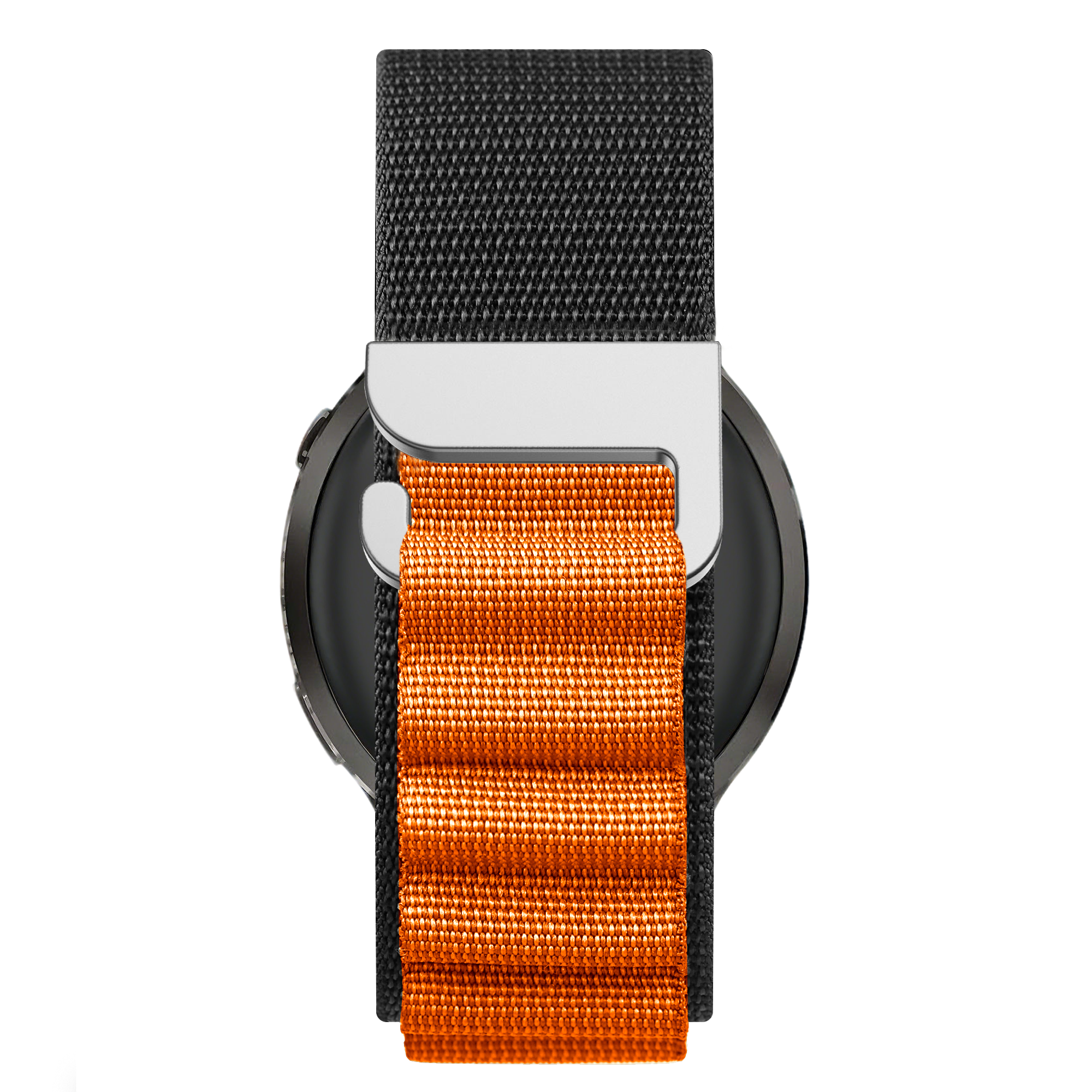 Bandz Garmin Forerunner 265 Alpine Nylonarmband (Schwarz/Orange)