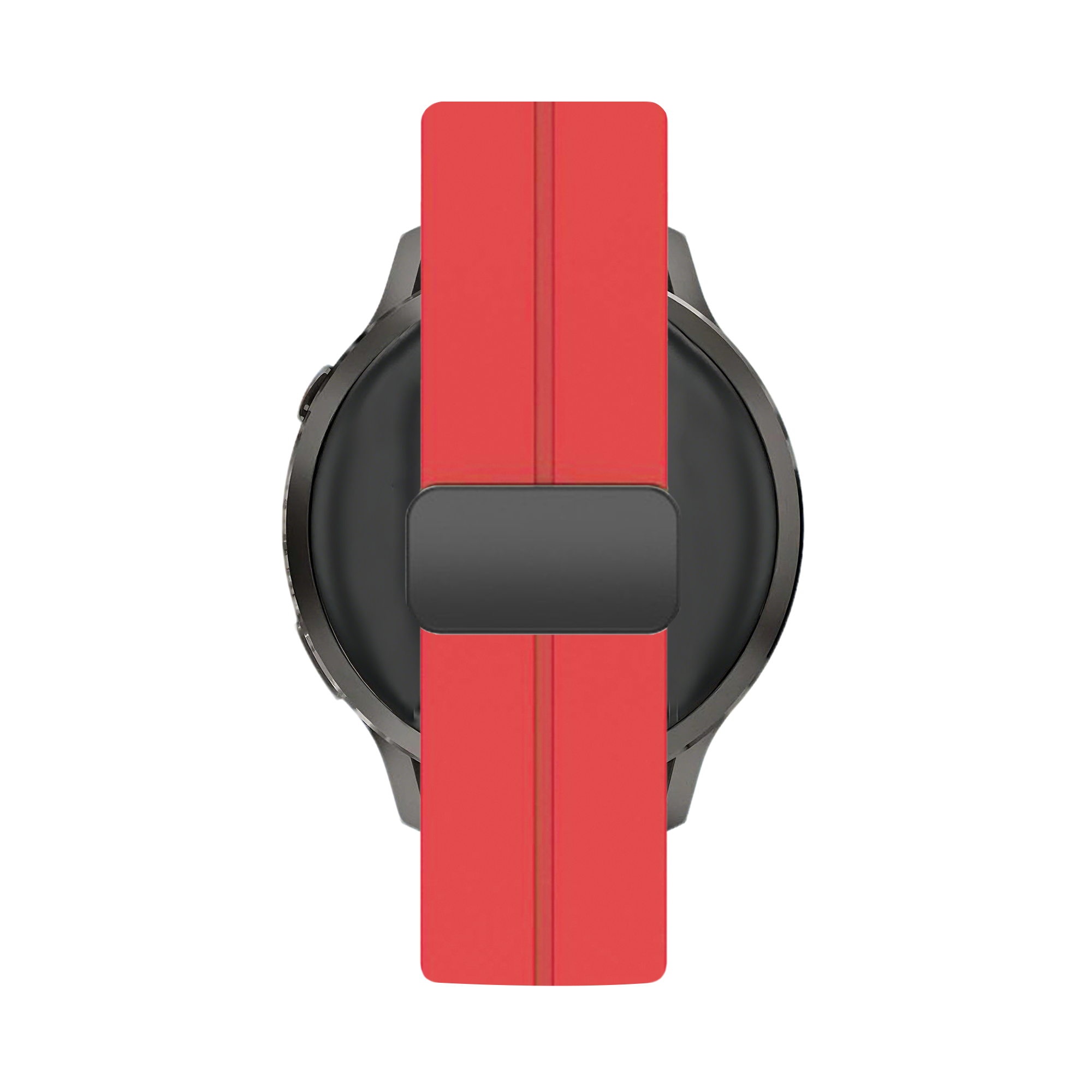 Bandz Garmin Forerunner 570 - 47mm Silikonarmband mit D-Schnalle (Rot)