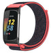 Fitbit Charge 6 Nylon Strap (Coral/Black)