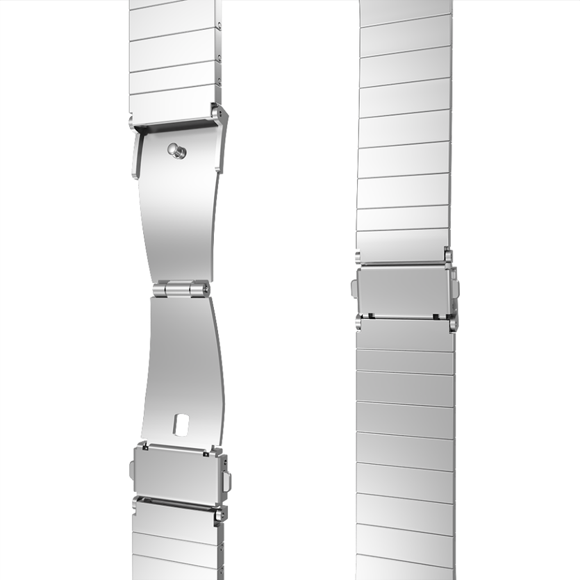 Suunto vertikaler Luxus -Titanarmband (Silber)