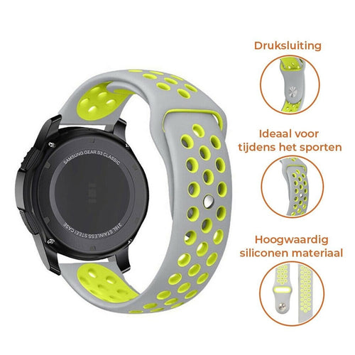 Suunto 9 Peak Pro Sportarmband (Grau/Gelb)