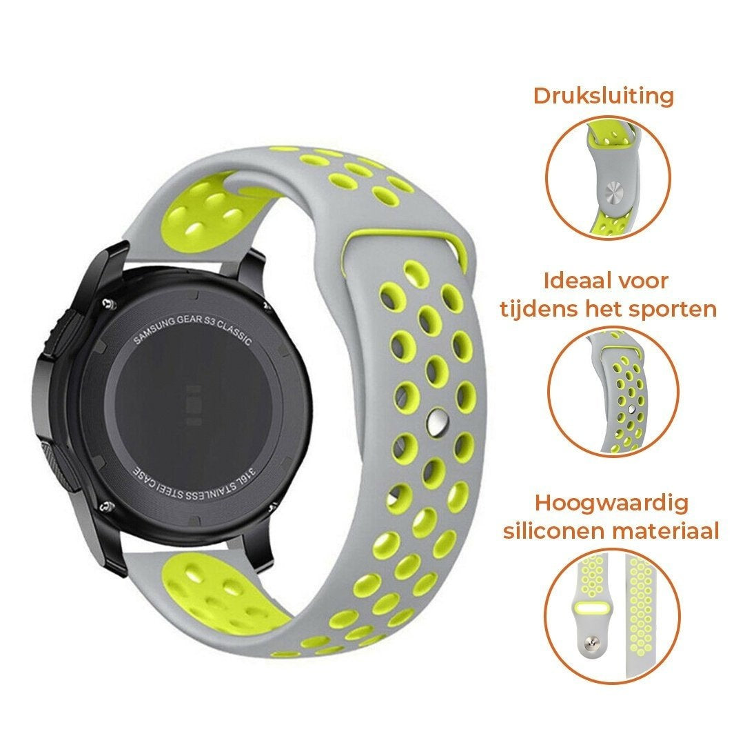 Suunto 9 Peak Pro Sport Strap (Grey/Yellow)
