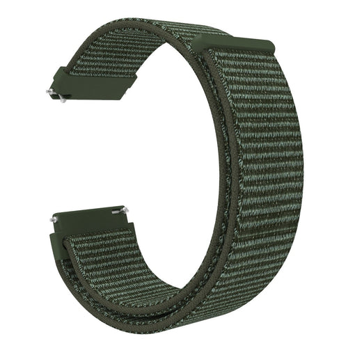 Fossil Gen 4 Venture (HR) Nylonarmband (Dunkel Grün)