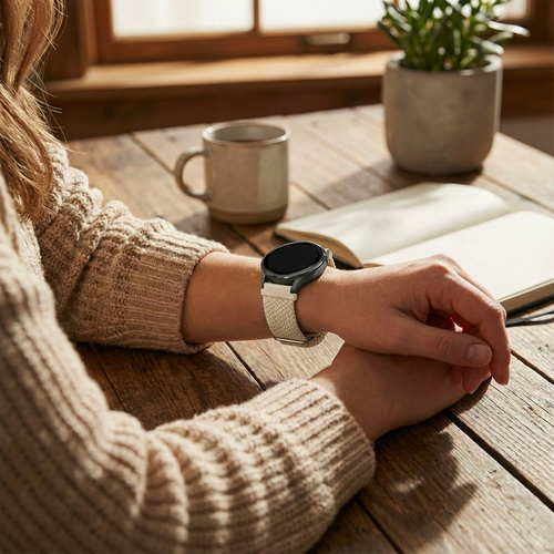 Bandz Garmin Venu 4 - 41mm Verstellbares Geflochtenes Armband (Polarstern)