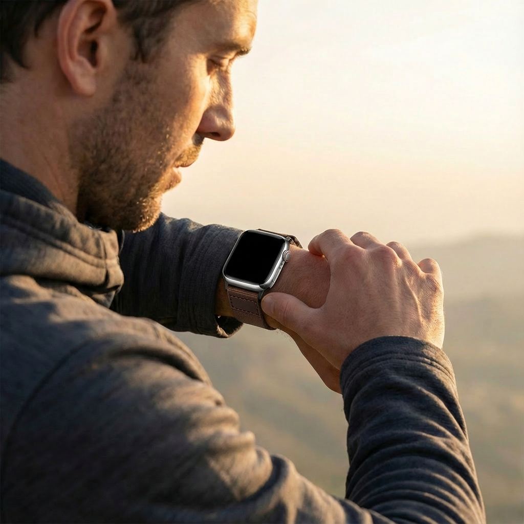 Apple Watch Canvas Armband (Braun)