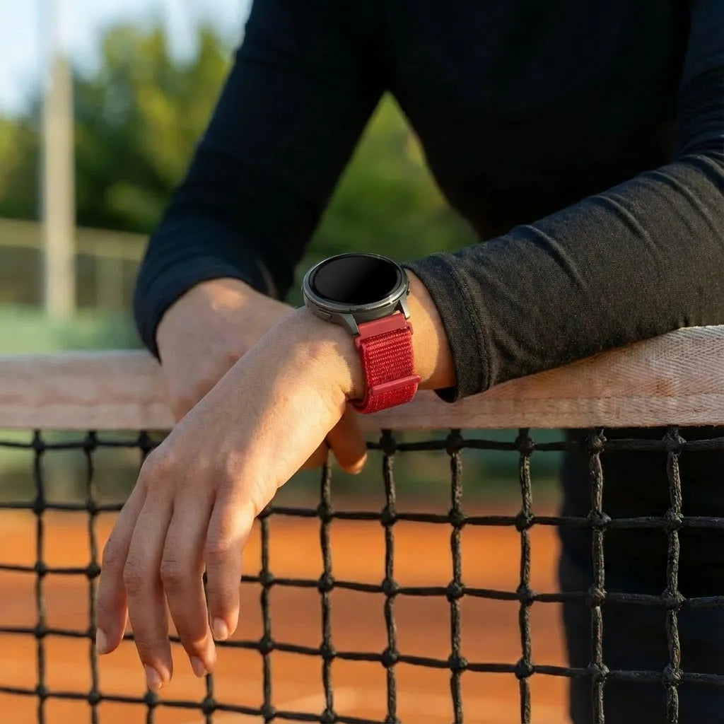 Bandz Garmin Vivomove HR Nylon Loop Strap (Red)