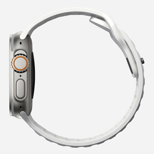 Nomad Sport Apple Watch Silikonarmband (Weiß)