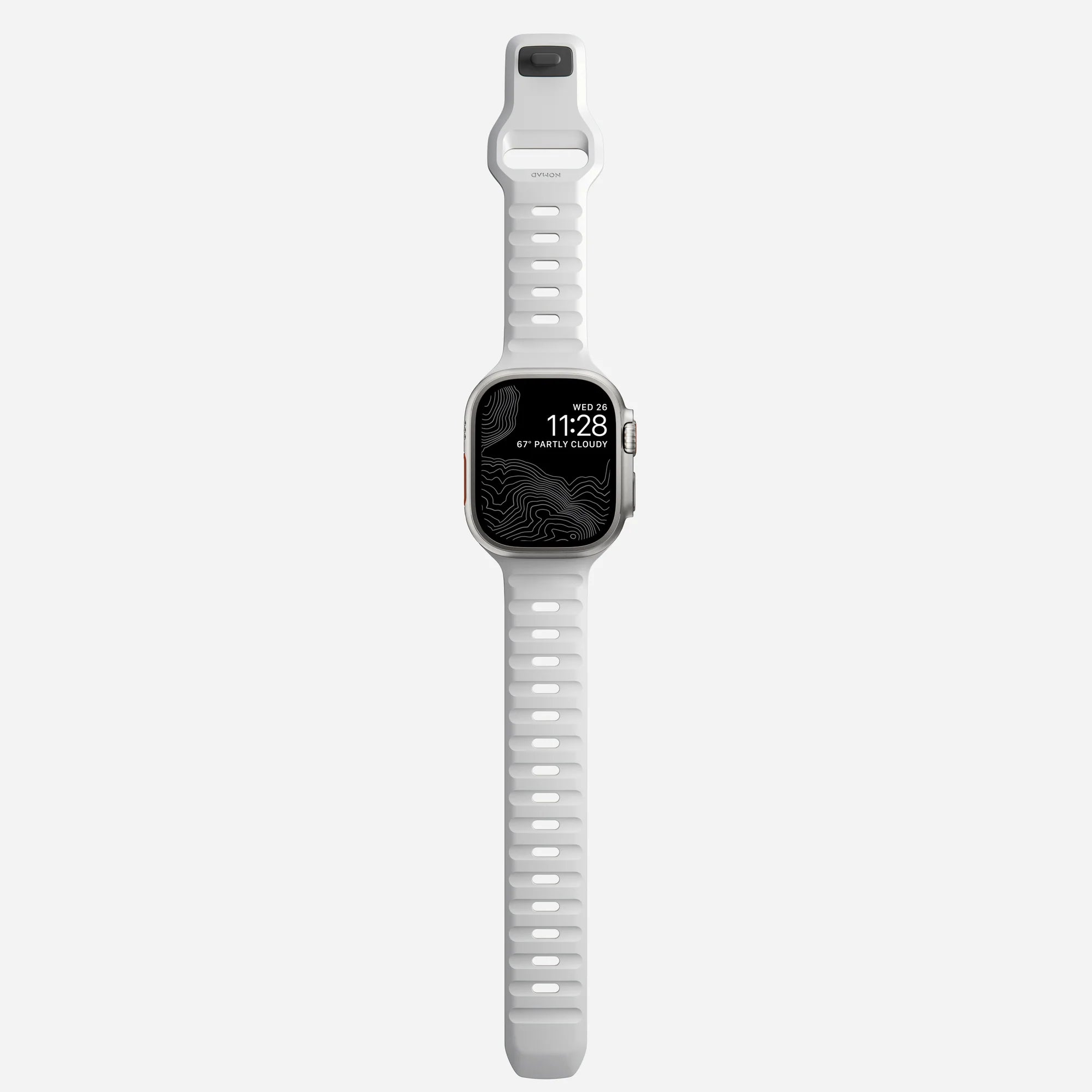 Nomad Sport Apple Watch Silicone Strap (White)