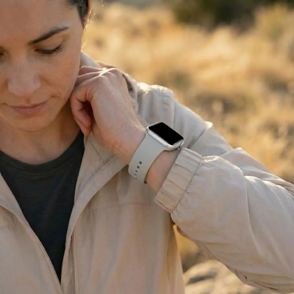 Apple Watch Silikonarmband (Grau)
