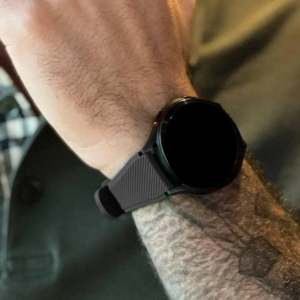 Polar Vantage M Twill Silikonarmband (Schwarz)